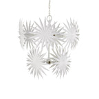 Currey And Company  Bismarkia Medium White Chandelier