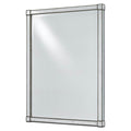 Currey And Company 1000-0008 Painted Silver Viejo,Light Antique Mirror Monarch Mirror Image 1