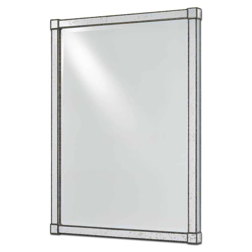 Currey And Company 1000-0008 Painted Silver Viejo,Light Antique Mirror Monarch Mirror Image 1