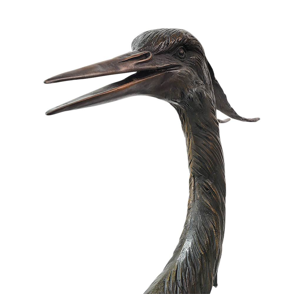 Currey And Company  Herons On Branch Bronze