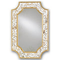 Currey And Company 1090 Contemporary Gold Leaf,Natural,Antique Mirror Margate Mirror Image 1