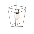 Currey And Company 9500-0013 Black,White Rochefort Large Lantern Image 4