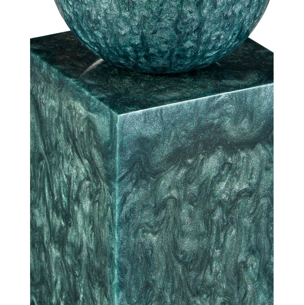 Currey And Company 1200-1026  Nova Teal Object Set Of 2 Image 2