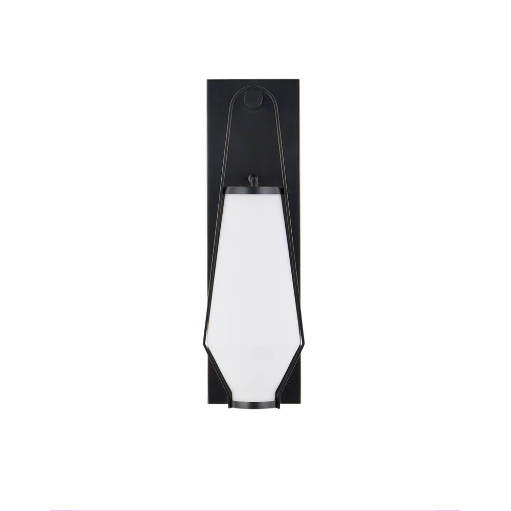 Currey And Company 5800-0051 Oil Rubbed Bronze,Opaque Brompton Bronze Bath Wall Sconce Image 2