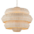 Currey And Company 9000-1134 Bleached,Snow White Antibes Medium White Chandelier Image 4