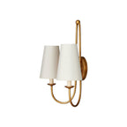 Currey And Company 5000-0318 Antique Gold Leaf Brayden Double-light Wall Sconce Image 2