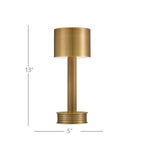 Currey And Company 6700-0010 Brass Traverse Brass Cordless Table Lamp Image 2