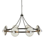Currey And Company 9000-1150 Black Iron,Clear Circumstellar Disc Chandelier Image 1