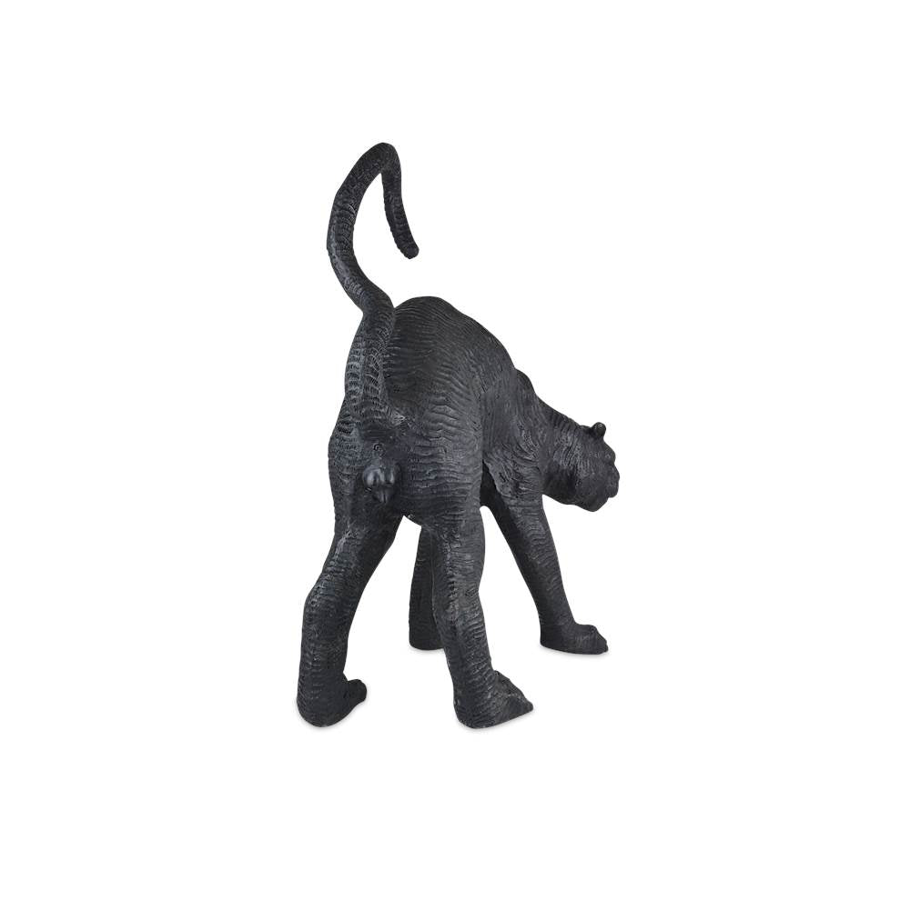 Currey And Company 1200-0912 Black Bronze Standing Black Panther Bronze Image 4