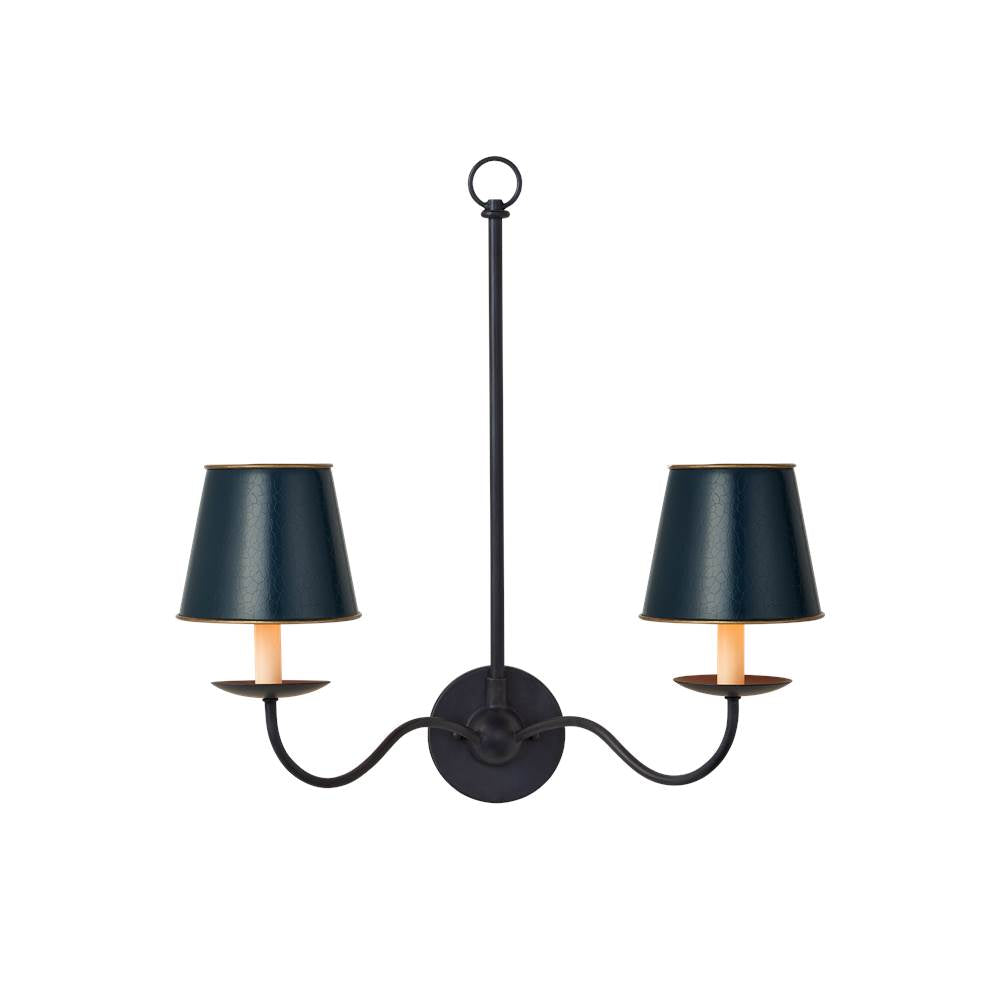 Currey And Company 0900-0030 Blue Tole Blue Tapered Chandelier Shade Image 6