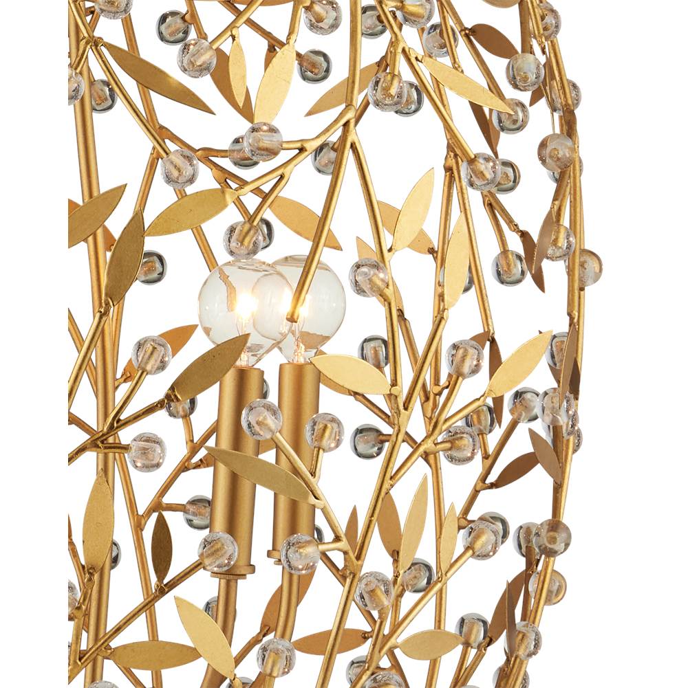 Currey And Company Secret Garden Gold Chandelier