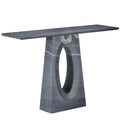 Currey And Company 3000-0258 Black Demi Black Console Table Image 1