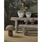 Currey And Company 1200-0965 Ivory,Reactive Blue,Purple Poppy Pod Crown Large Vase Image 2