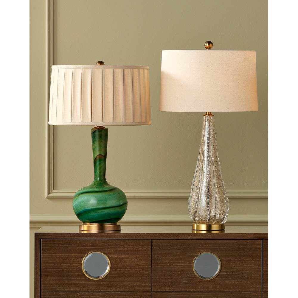 Currey And Company 6000-0925 Green,Antique Brass Lamartine Table Lamp Image 2