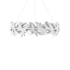 Currey And Company 9000-1262 Gesso White Tijereta White Chandelier Image 3