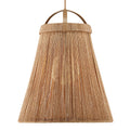 Currey And Company 9000-1154 Natural,Beige,Frosted White Parnell Natural Pendant Image 1