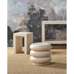 Currey And Company 2000-0044 Ivory Terrazzo Cusani Ivory Terrazzo Stool Image 2