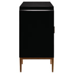 Currey And Company 3000-0082 Dark Sapphire,Caviar Black,Antique Brass Kallista Cabinet Image 8