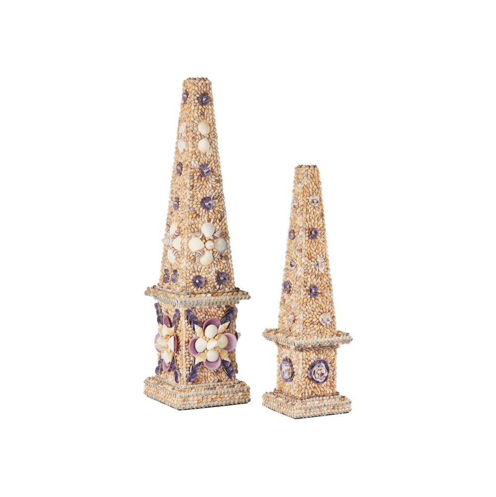 Currey And Company 1200-1042  Coquillage Short Obelisk Image 4