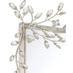 Currey And Company Forget Me Not Forget-me-not Silver Rectangular Mirror
