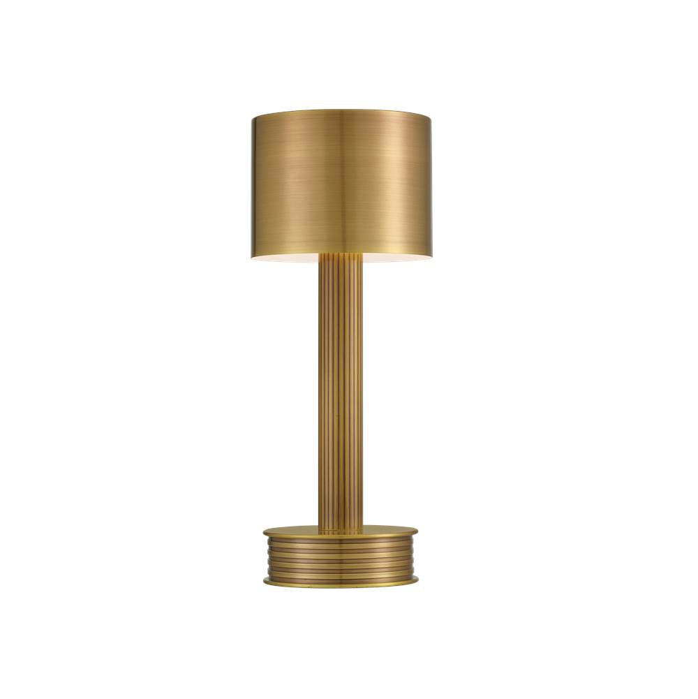 Currey And Company 6700-0010 Brass Traverse Brass Cordless Table Lamp Image 1
