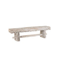 Currey And Company 3000-0306 Whitewash Holland Bench Image 1