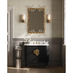 Currey And Company 3800-0017 Black Briallen 36'' Black Vanity With Oval Undermount Sink Image 2