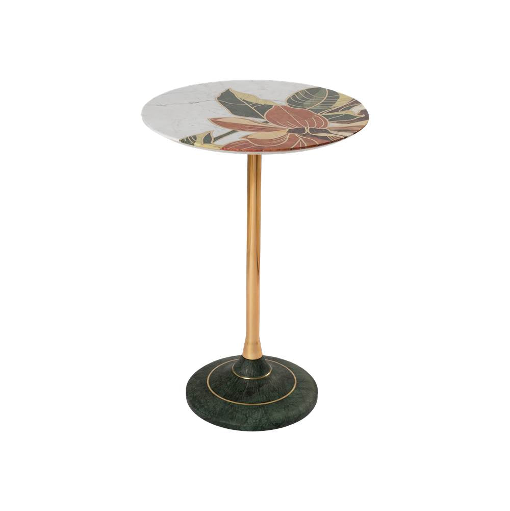 Currey And Company 4000-0222  Roselle Stone Inlay Accent Table Image 1