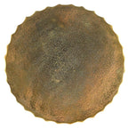 Currey And Company  Rasi Antique Brass Table/stool
