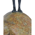 Currey And Company 1200-0910 Brown,Bronze,Green Man On Rock Medium Bronze Image 7