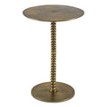 Currey And Company 4188 Brass Dasari Accent Table Image 1