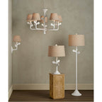 Currey And Company 5000-0240 Gesso White Charny Wall Sconce Image 3