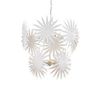 Currey And Company 9000-1204 Gesso White Bismarkia Medium White Chandelier Image 3