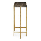 Currey And Company 4000-0172 Natural,Gold Flying Gold Marble Side Table Image 6