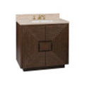 Currey And Company 3800-0011 Cocoa,Natural,White Morombe 36'' Cocoa Vanity With Rectangular Undermount Sink Image 1
