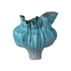Currey And Company 1200-0981 Blue Flying Silk Blue Vase Image 1