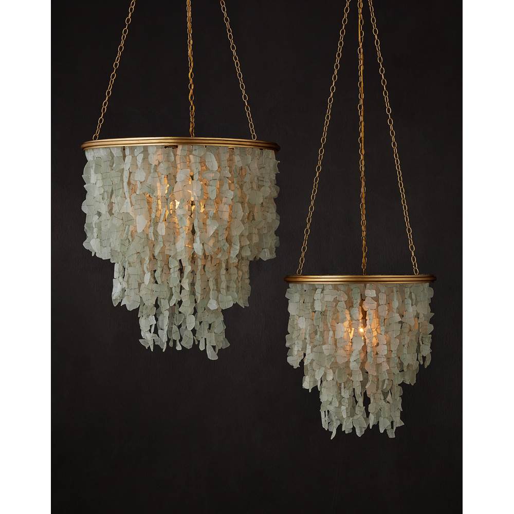 Currey And Company 9000-1317  Verre De Mer Small Chandelier Image 2