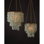 Currey And Company 9000-1317  Verre De Mer Small Chandelier Image 2