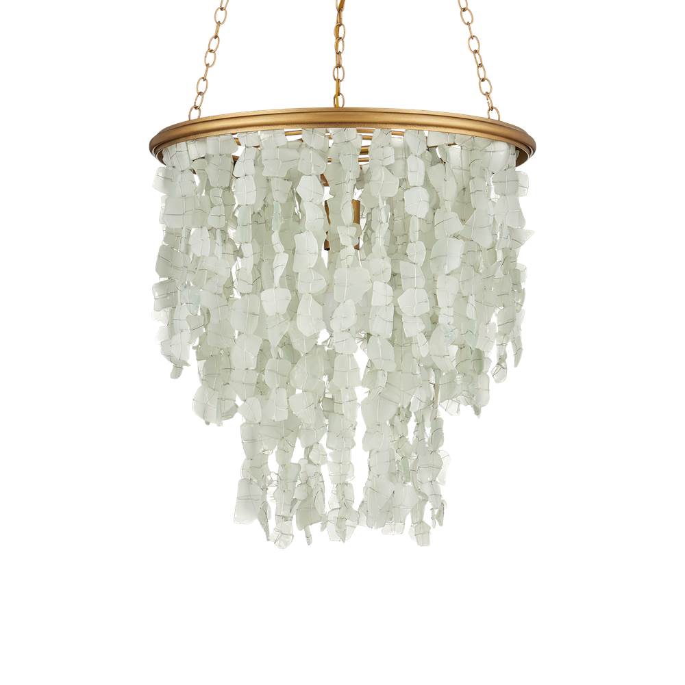 Currey And Company 9000-1317  Verre De Mer Small Chandelier Image 3