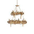 Currey And Company 9000-1321 Gold Aviary Gold Two-tier Chandelier Image 1