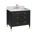 Currey And Company 3800-0006 Black Lacquered Linen,Natural,White,Champagne Verona 36'' Black Linen Vanity With Rectangular Undermount Sink Image 1