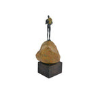 Currey And Company 1200-0910 Brown,Bronze,Green Man On Rock Medium Bronze Image 6