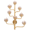 Currey And Company 5000-0058 Dark Contemporary Gold Leaf Agave Americana Gold Wall Sconce Image 1