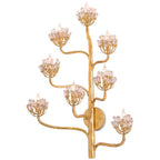 Currey And Company Marjorie Skouras Agave Americana Gold Wall Sconce