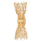 Currey And Company 5000-0200 Gold Gilt Sea Fan Wall Sconce Image 1