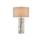Currey And Company 6000-0979 Birch White,Gray Faux Birch Table Lamp Image 1