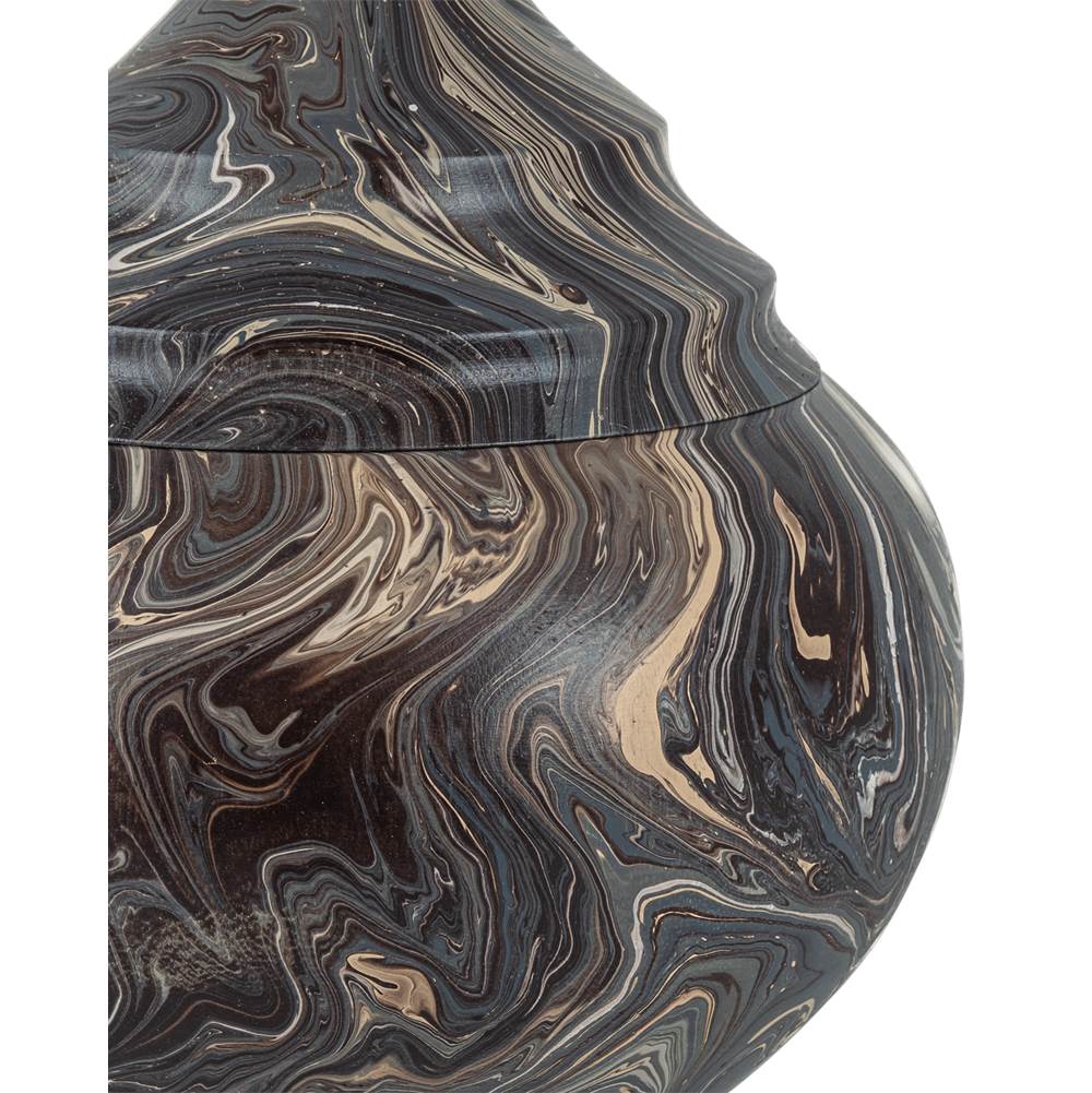 Currey And Company Marbleized Short Turret Box