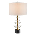 Currey And Company 6000-0872 Clear,Natural,Brass Waterfall Table Lamp Image 1