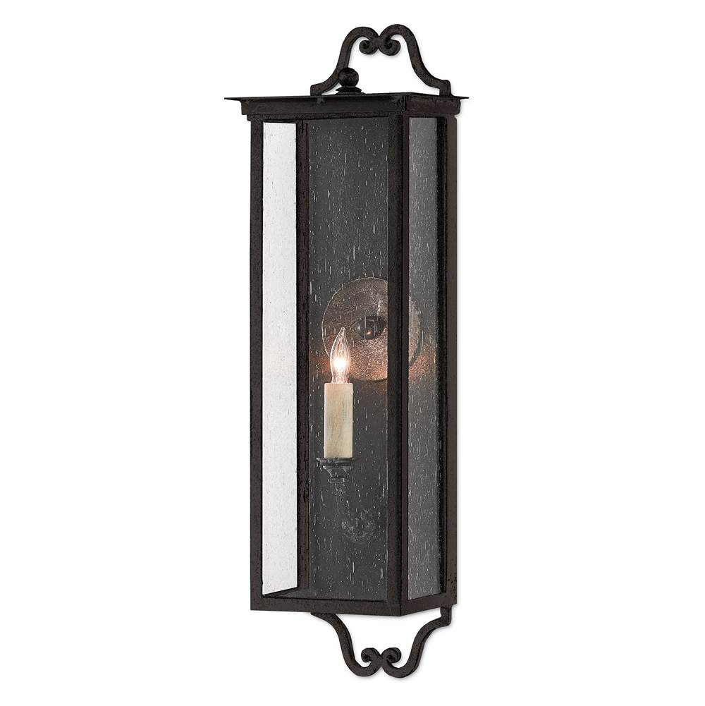 Currey And Company 5500-0009 Midnight Giatti Small Outdoor Wall Sconce Image 1