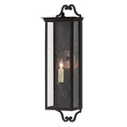 Currey And Company 5500-0009 Midnight Giatti Small Outdoor Wall Sconce Image 1